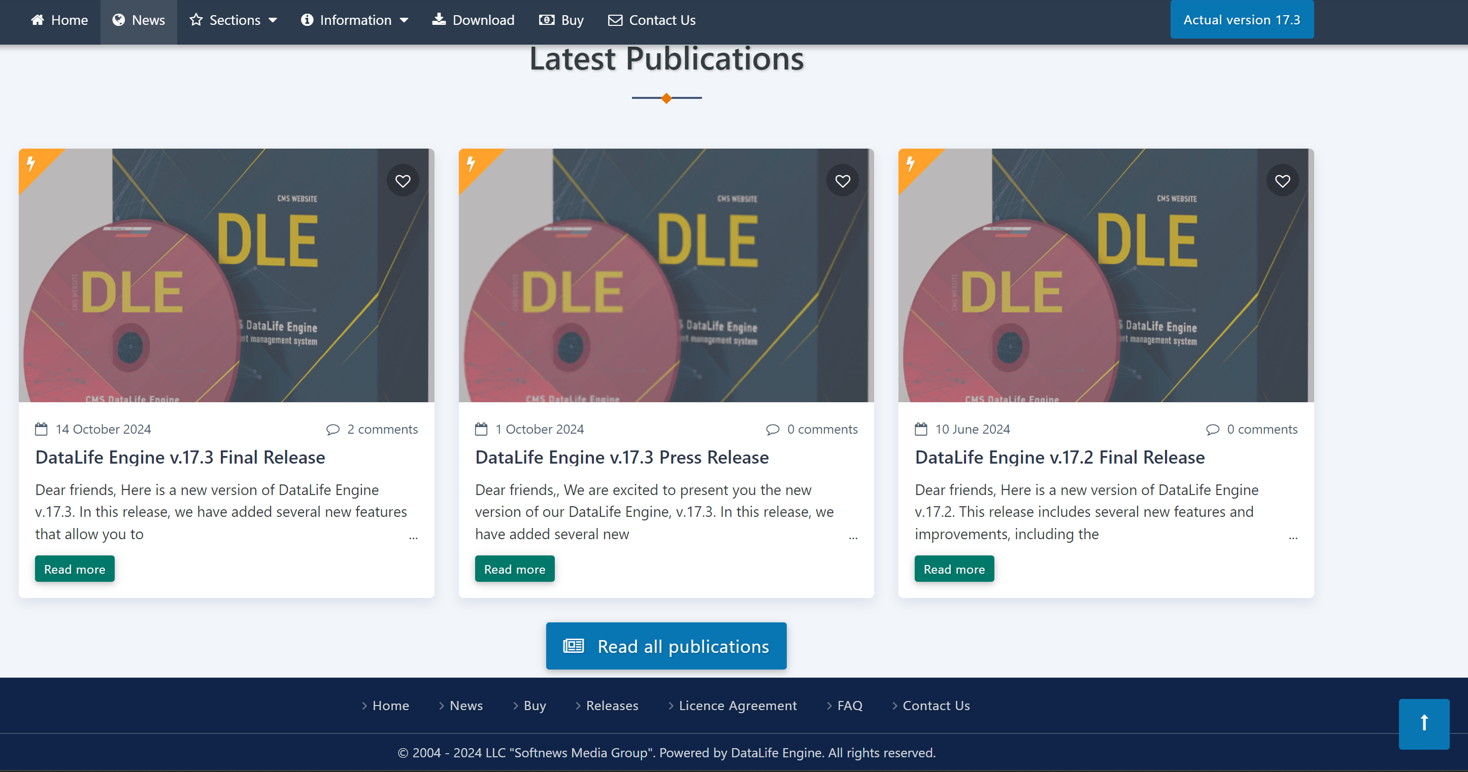 DataLife Engine v16.1 - A Content Management System